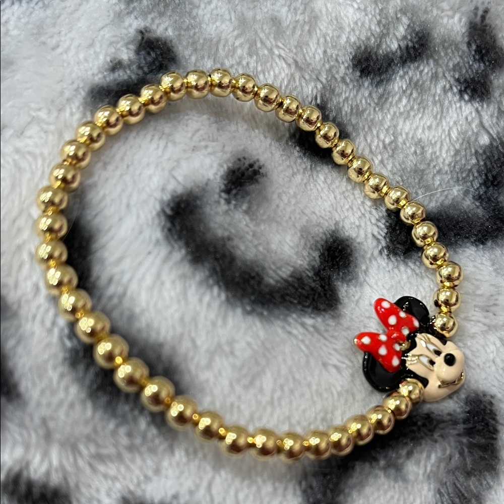 New!! BaubleBar Disney Minnie Mouse Gold Bracelet - Picture 5 of 5